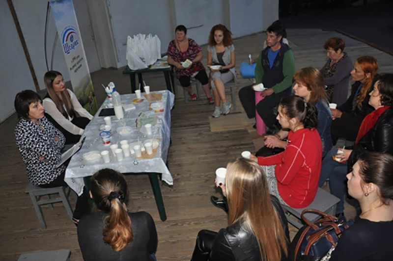 Lecture about healthy food from TM Shchedryk