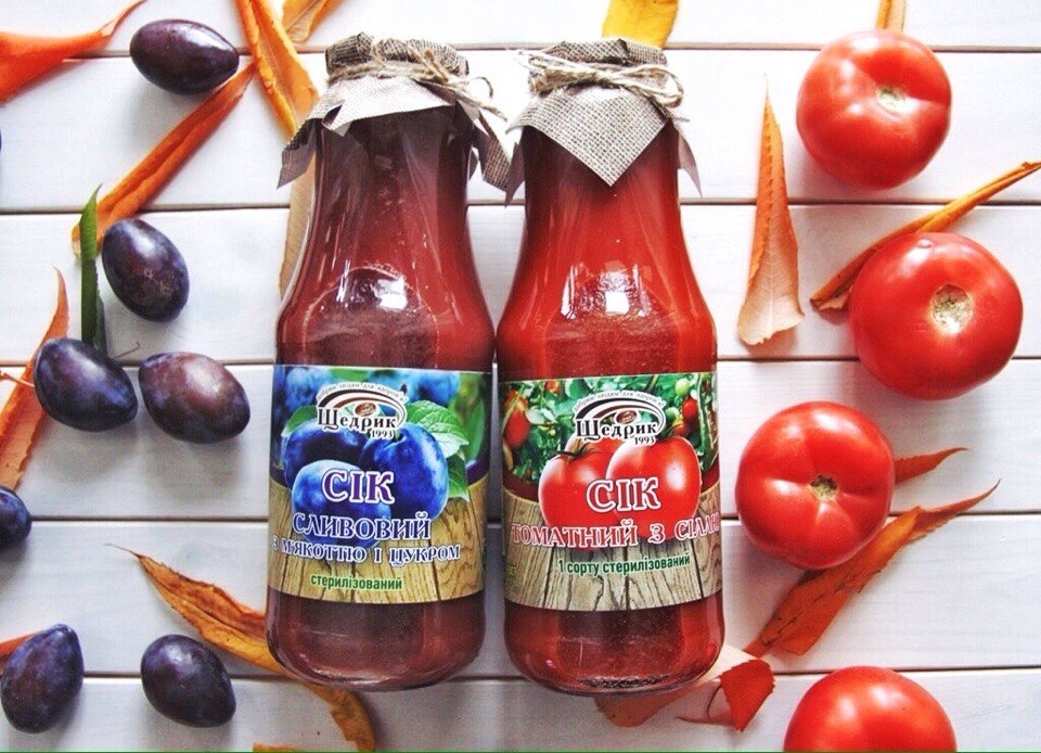 Щедрик представляет два новых вкуса натуральных соков прямого отжима!