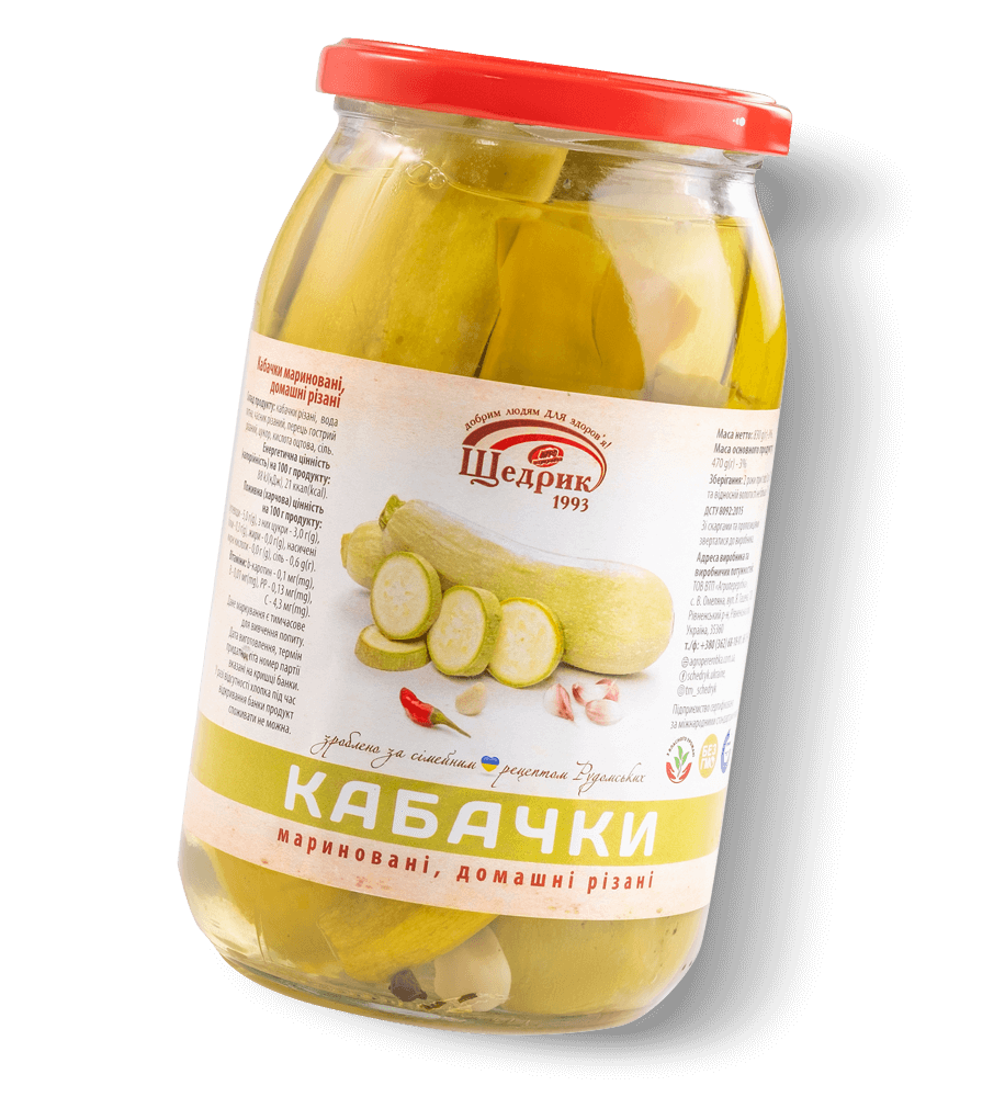 Кабачки мариновані 