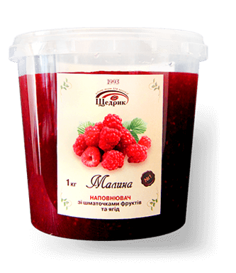 Filling with pieces of fruit «Raspberry»