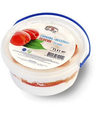 Cheese «Rainbow» 5% Peach