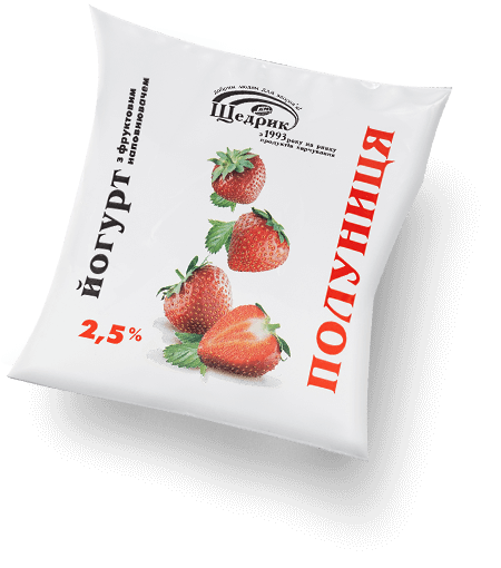 Йогурт питьевой термостатный фруктово-ягодный (Клубника) 2,5%