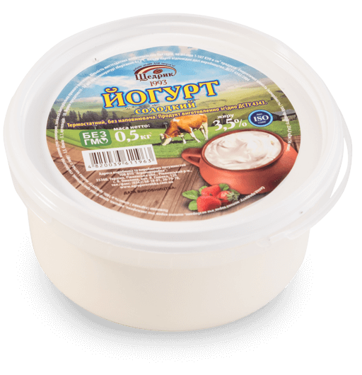 Йогурт термостатный сладкий без наполнителя 3,5%