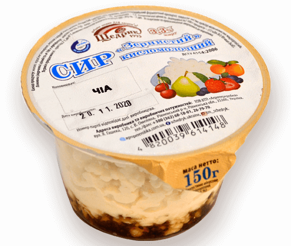 Cottage cheese "Grainy" 3.3% of chia