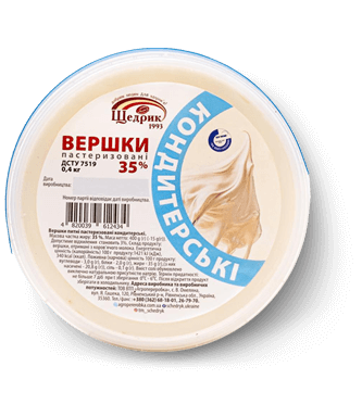 Вершки 35% кондитерські