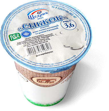Кисломолочный напиток «Снежок» 3,6%