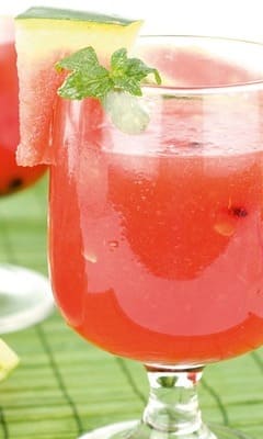 Watermelon basil tini