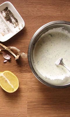 An authentic shawarma sauce, based on sweet yogurt TM Shchedryk