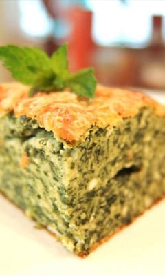 Диетическая запеканка со шпинатом и Рикоттой