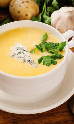 Fish soup from crucians