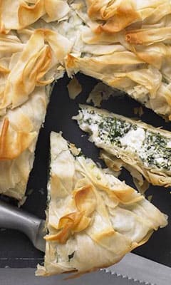 Греческий пирог со шпинатом «Спанакопита»