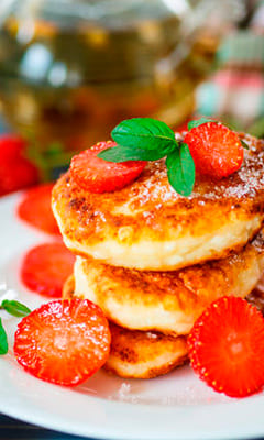 Dietary cheesecakes with Ricotta