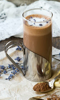 Air lavender hot chocolate