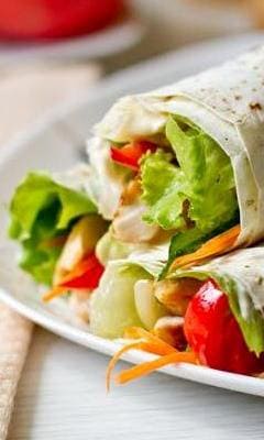 Овощной ролл с сыром