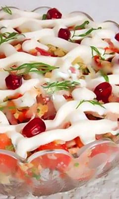 Салат с копченой курицей 