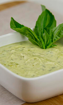 Creamy sauce for pasta, pizza, fish and roasted vegetables