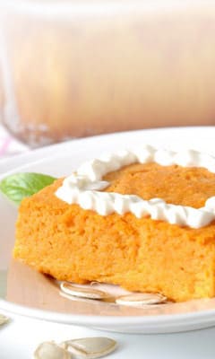 Casserole with cheese and pumpkin