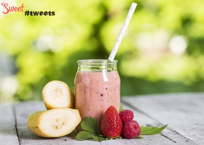 Малиново-банановое смузи