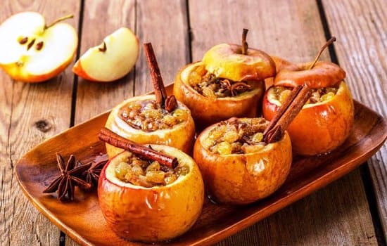 Быстрые фаршированные яблоки