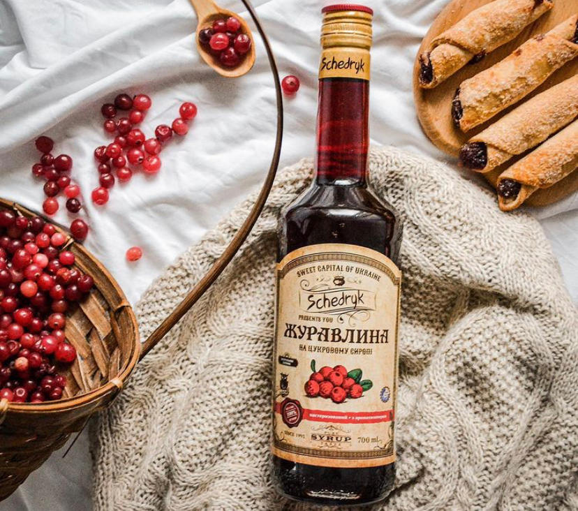 Купить сироп для коктейлей клюква от ТМ Щедрик